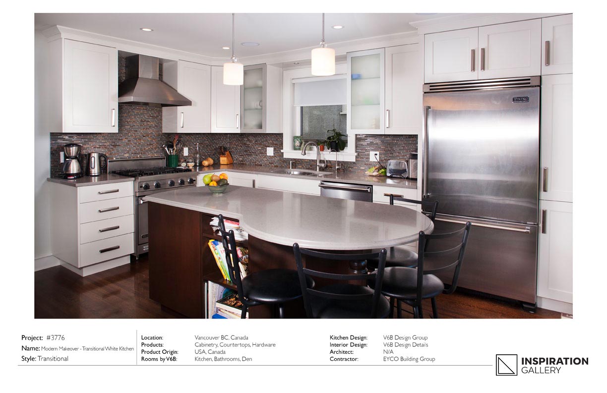 Modern Makeover - Transitional White Kitchen